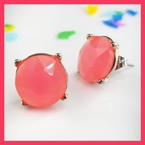☆5/$15 Pink Gumdrop Stud Earrings